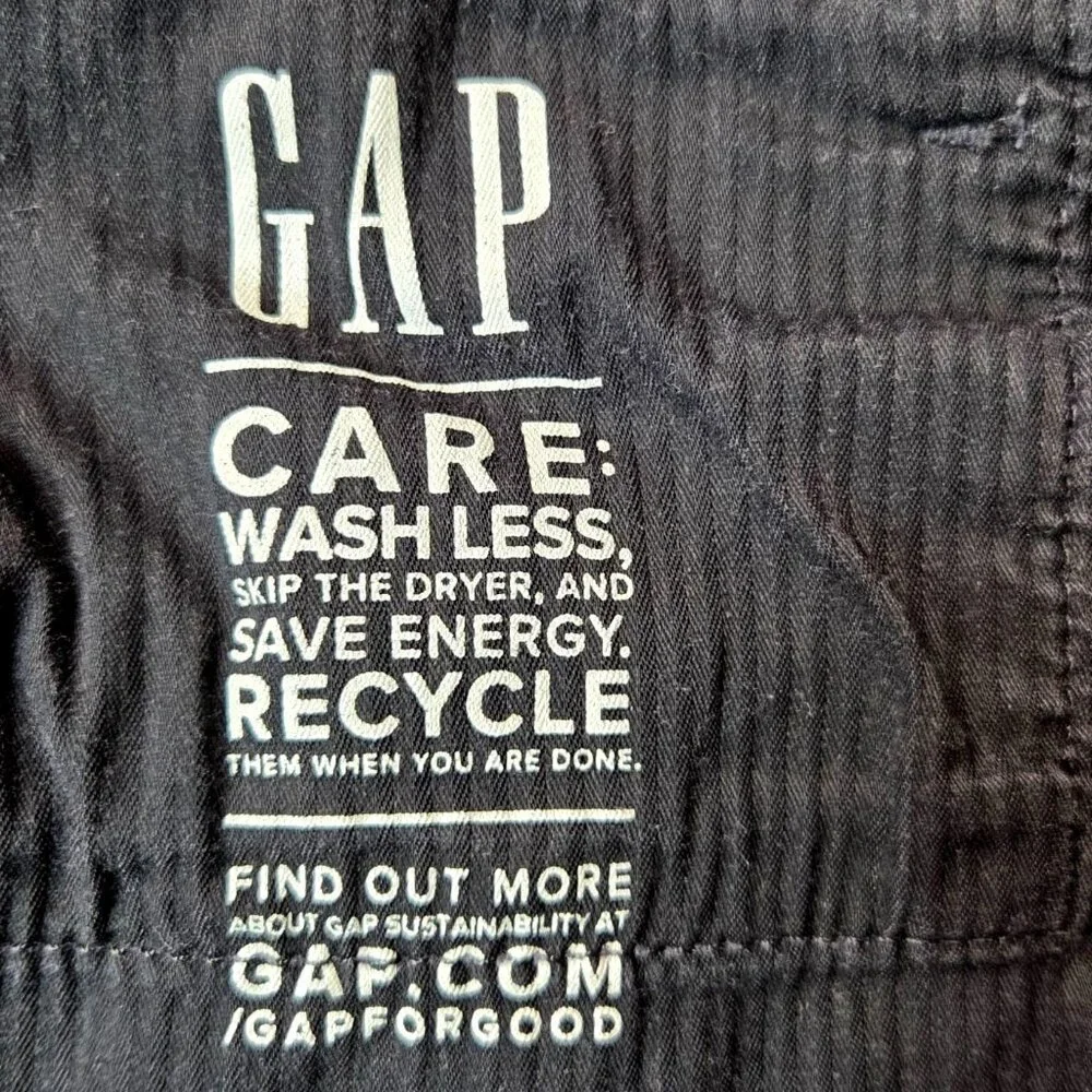Gap Womens Black Wash 90s Fit Jeans 31/12 Short Frayed Hem - Picture 6 of 7